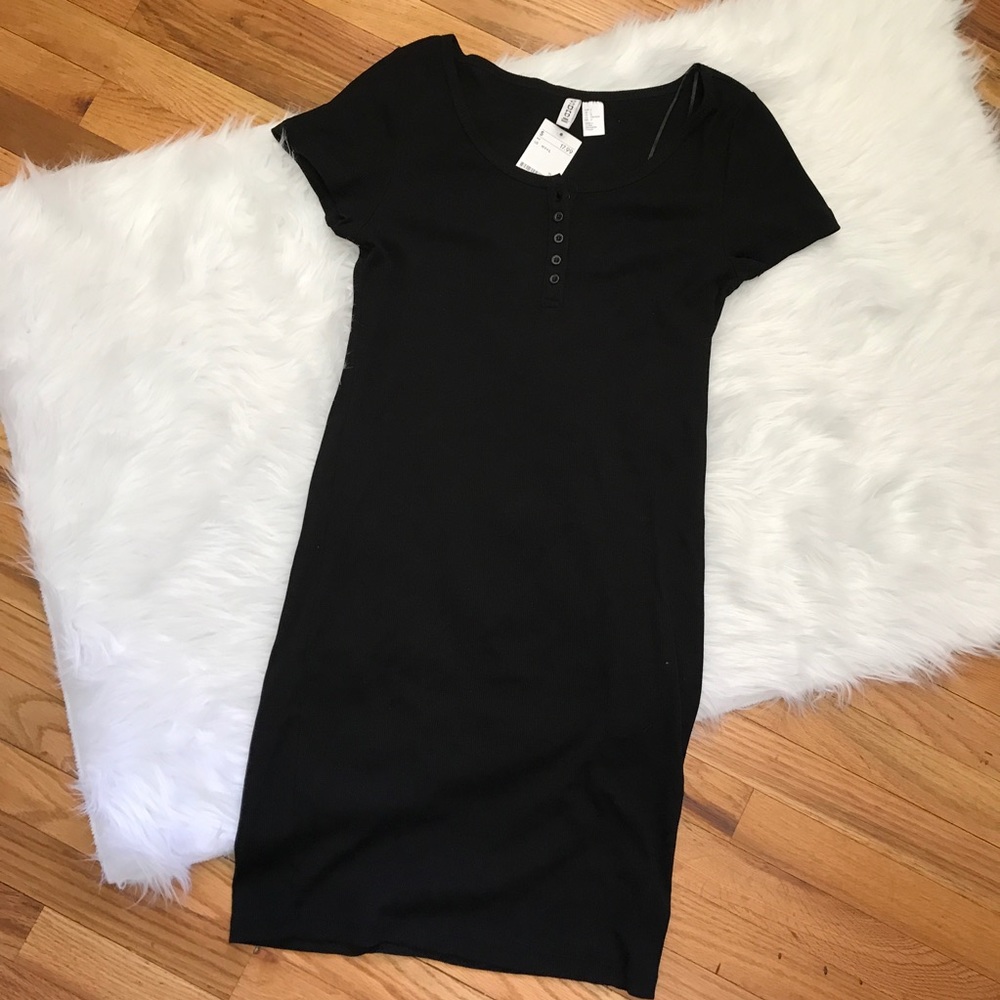 NWT H&M BUTTON UP BODYCON DRESS